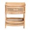 Bali & Pari Divitia Bohemian Natural Rattan 1-Drawer Nightstand 244-13672-ZORO - alternate 8